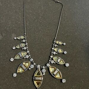 Lia Sophia Gold and Silver Statement Necklace